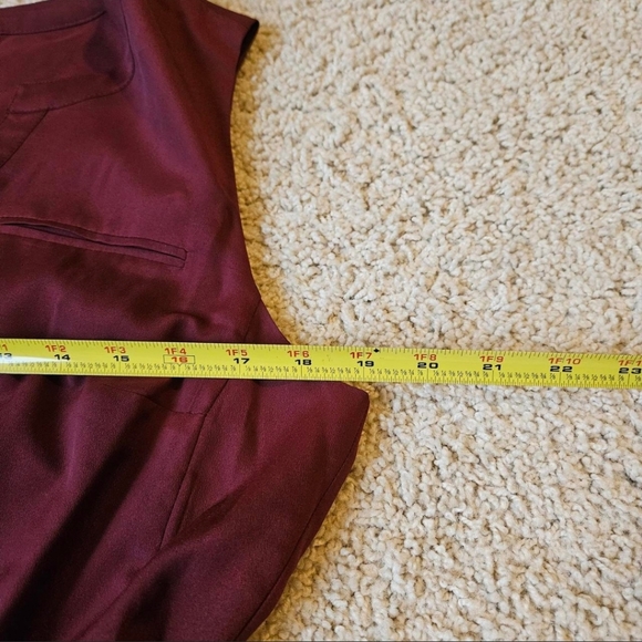 Maison Jules Burgundy Button-Front Mini Dress - Picture 3 of 4